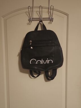 Calvin Klein Black Logo Backpack NWOT